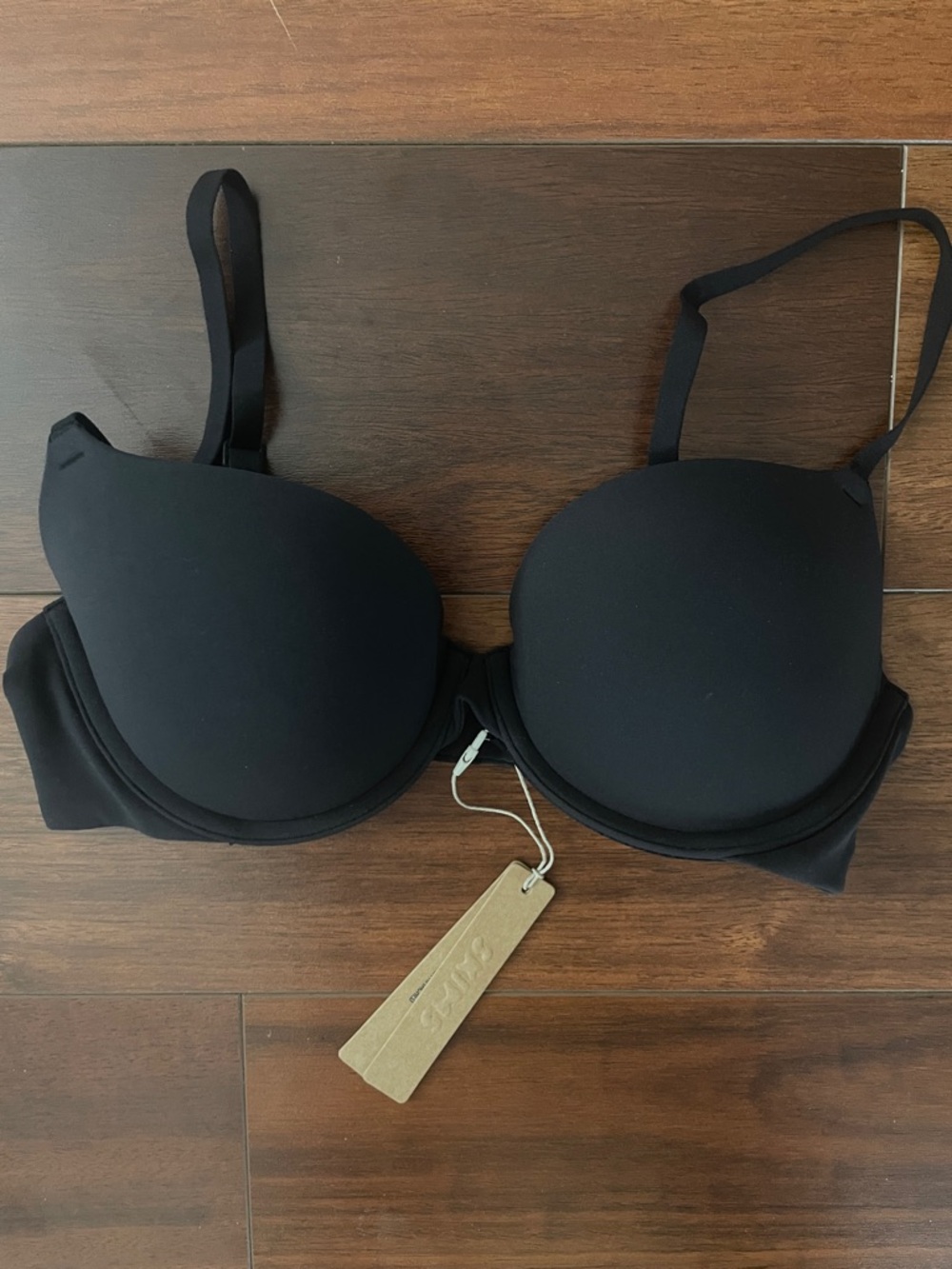 SKIMS Fits Everybody Push-Up Demi Bra Onyx 34B NWT